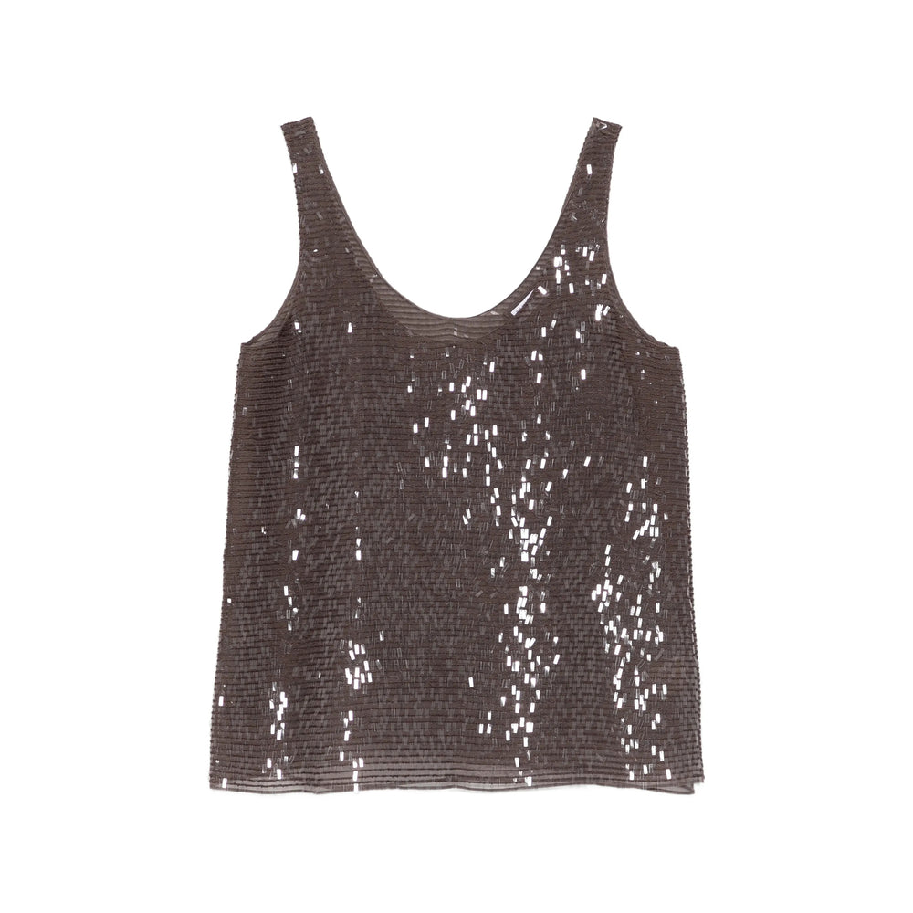 Brunello Cucinelli Top - Marrone | 169ccc7ff759ef02d4023c4d244d7ced23727355