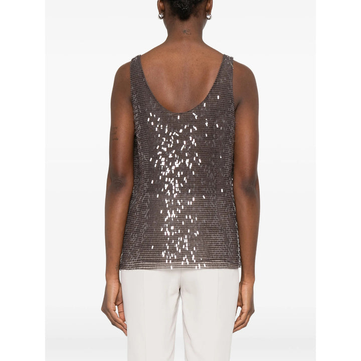 Brunello Cucinelli Top - Marrone | 374bd7a1d031eb257bd0266d5a5d445f2aec5678