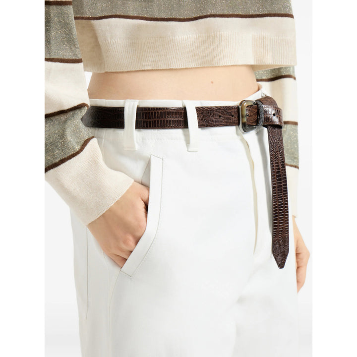 Brunello Cucinelli Pantaloni - Bianco | 4c444cc66e024781d32aaa3a15179ccf2b41bd51