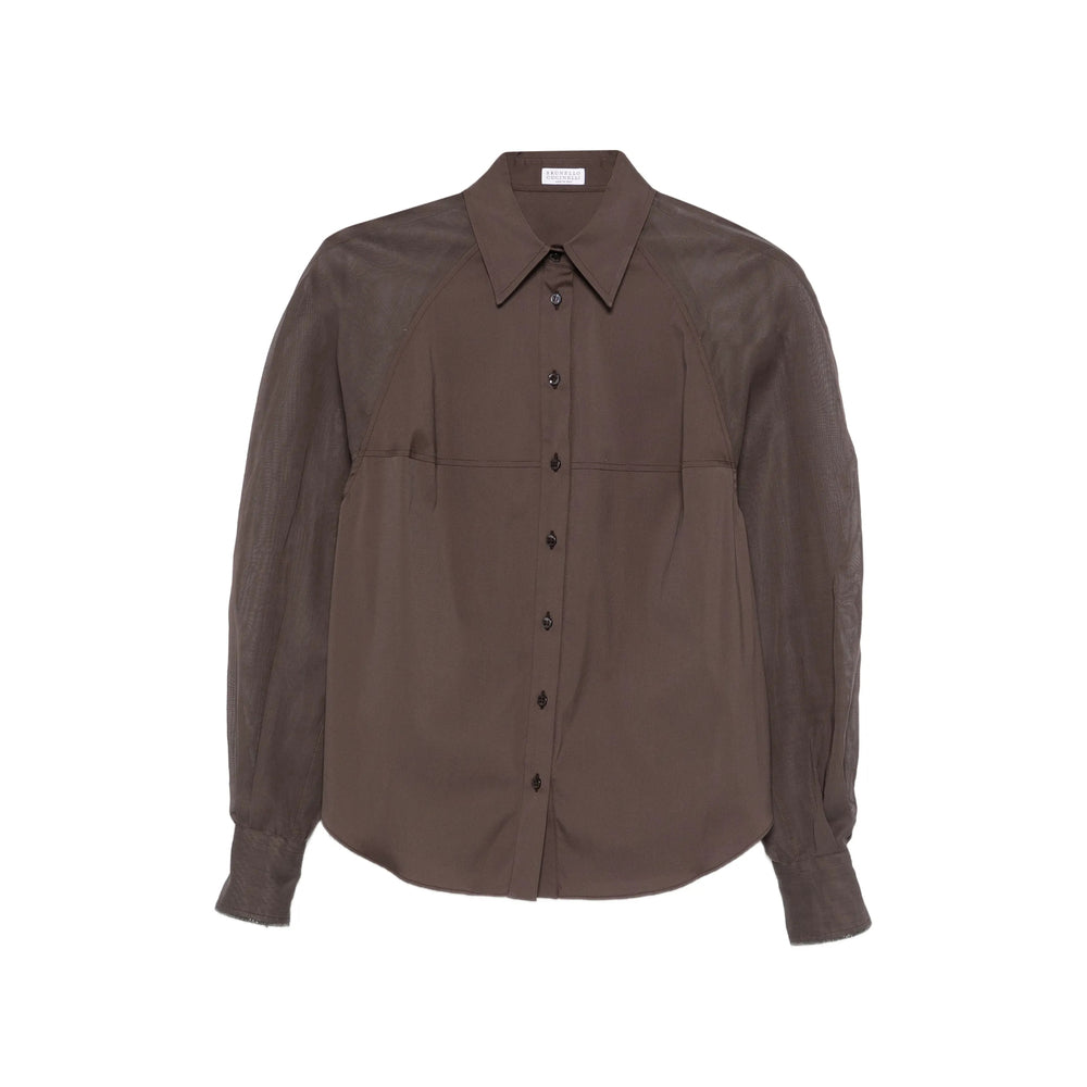 Brunello Cucinelli Camicie - Marrone | 8e1b90688037a5ff41c4da8961663883930df7df