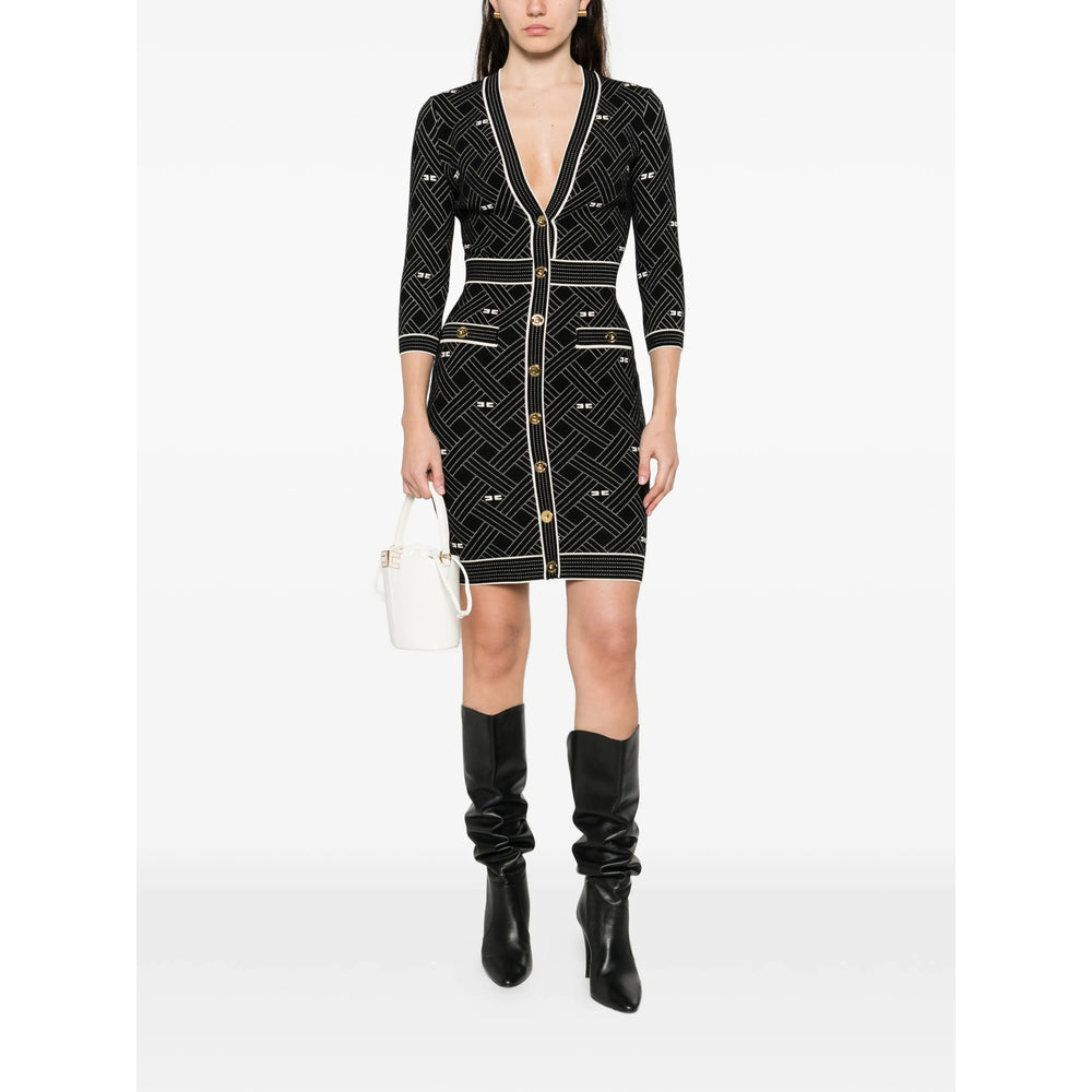 Elisabetta Franchi Abiti - Nero, Bianco | d90d75be9967bfc90890e9346e9ac477dcb0c756