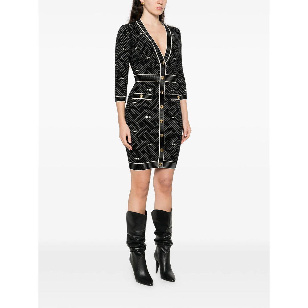 Elisabetta Franchi Abiti - Nero, Bianco | 3586333b111859d3e60c48934697c5ff38dcb45a