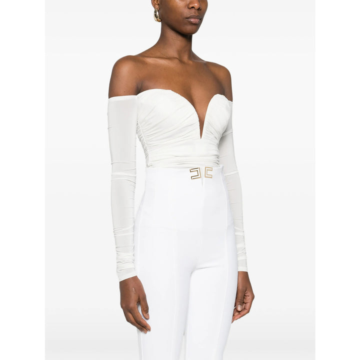 Elisabetta Franchi Bodysuits - Bianco | 6a87cfd5e6752c6984c503093e2c2891d37e7e0a