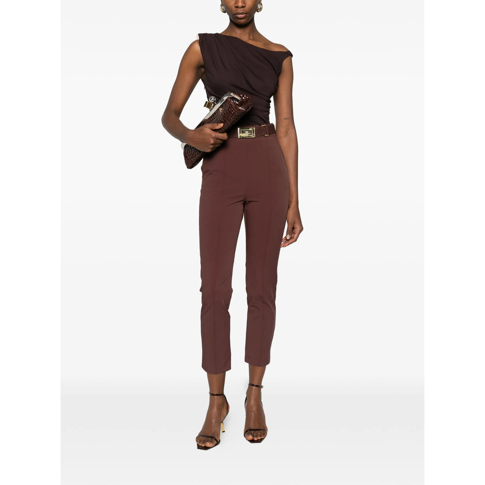 Elisabetta Franchi Pantaloni - Marrone | 014ffbffda6ff2177ee670ffa8d116b248ea39b7