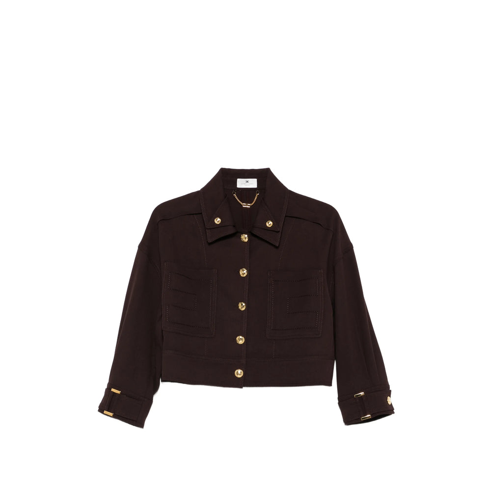 Elisabetta Franchi Outerwears - Marrone | 4175f7bb5317f514fcdfff3e6786c9d5e706739e