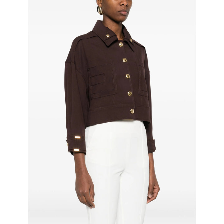 Elisabetta Franchi Outerwears - Marrone | 9070623e5d690f950ae2601c622db5d0454b7508