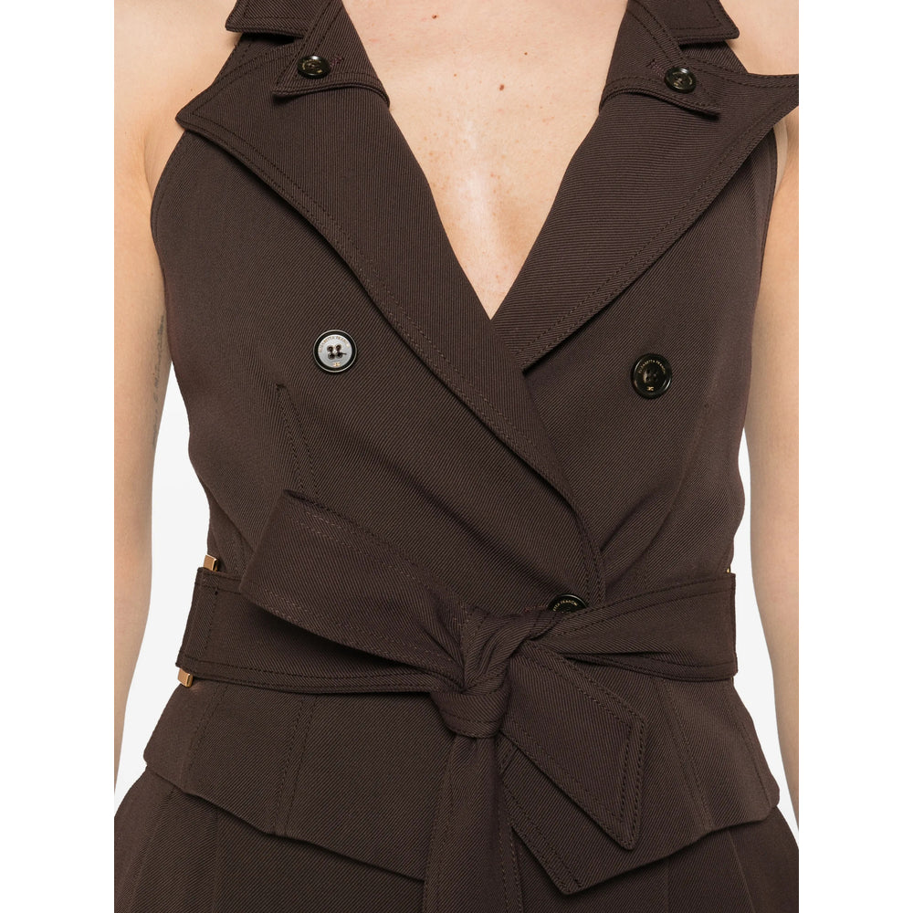 Elisabetta Franchi Waistcoats - Marrone | e38892691f5346d20803d5db0c72445cb55700ac