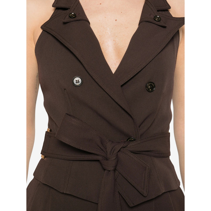 Elisabetta Franchi Waistcoats - Marrone | e38892691f5346d20803d5db0c72445cb55700ac