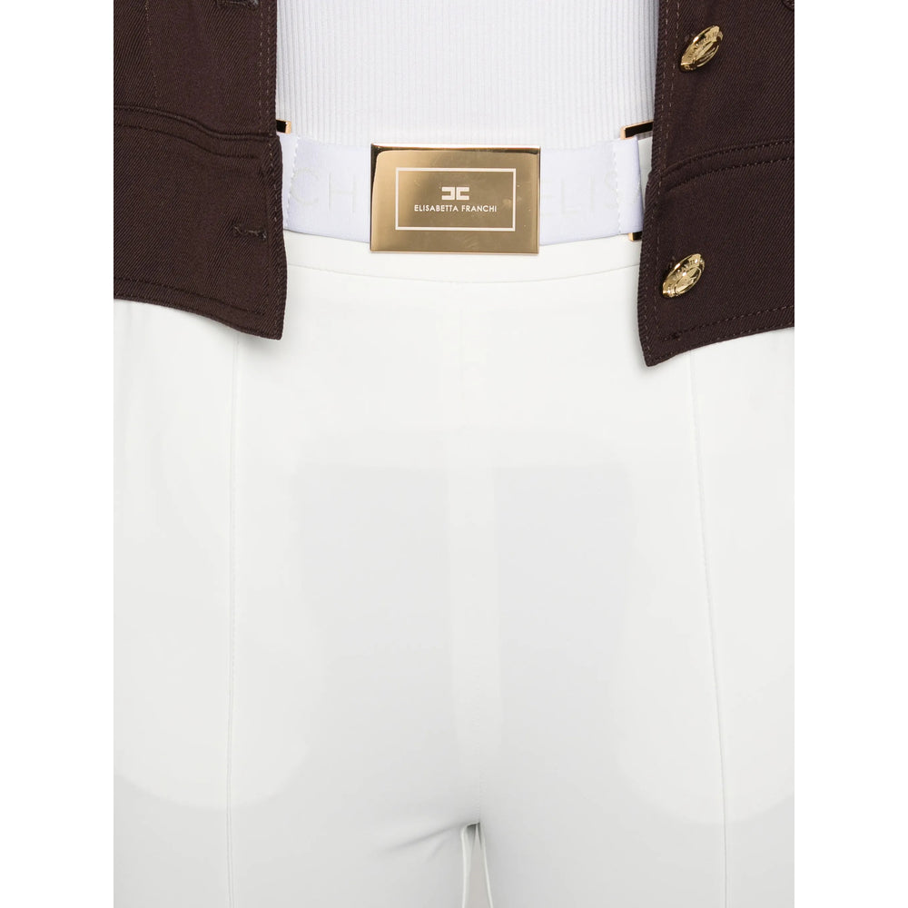 Elisabetta Franchi Pantaloni - Bianco | ab7d8d4ba8ba02af83475763b1eba6052cd80ff5