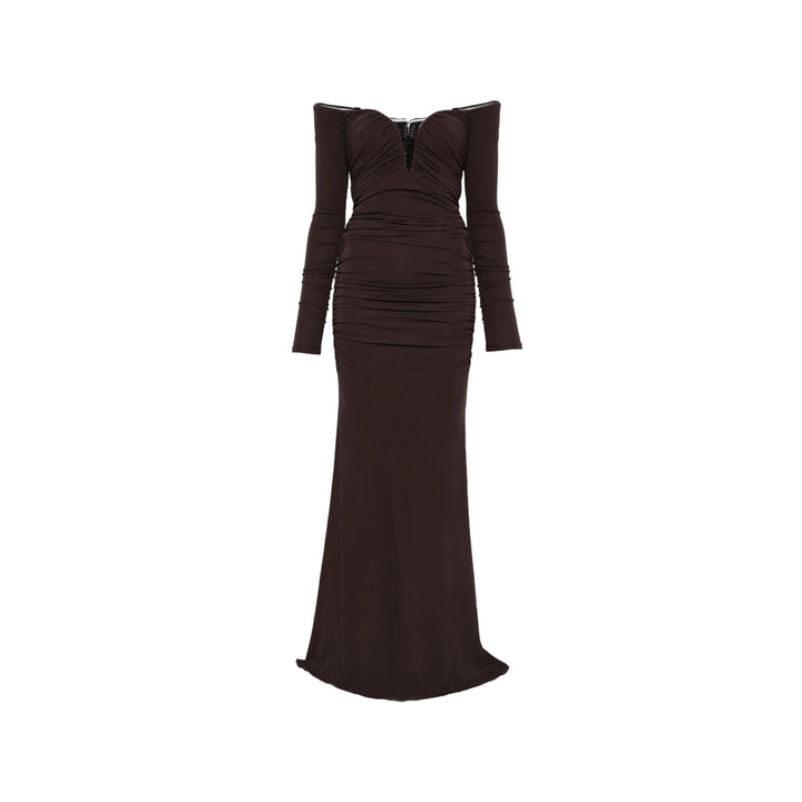 Elisabetta Franchi Abiti - Marrone | aea132db1bdf25a3170dca2b5d1512e49371ef31