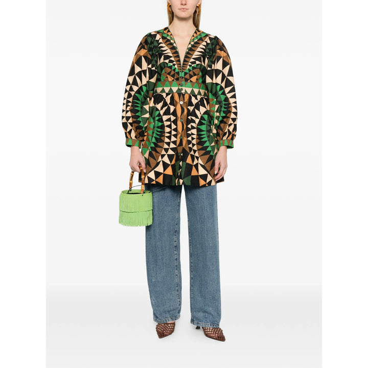Farm Rio Camicie - Nero, Verde | aab6ff9ce36eb6c3a3cd9b528ced4d3bd988d3da