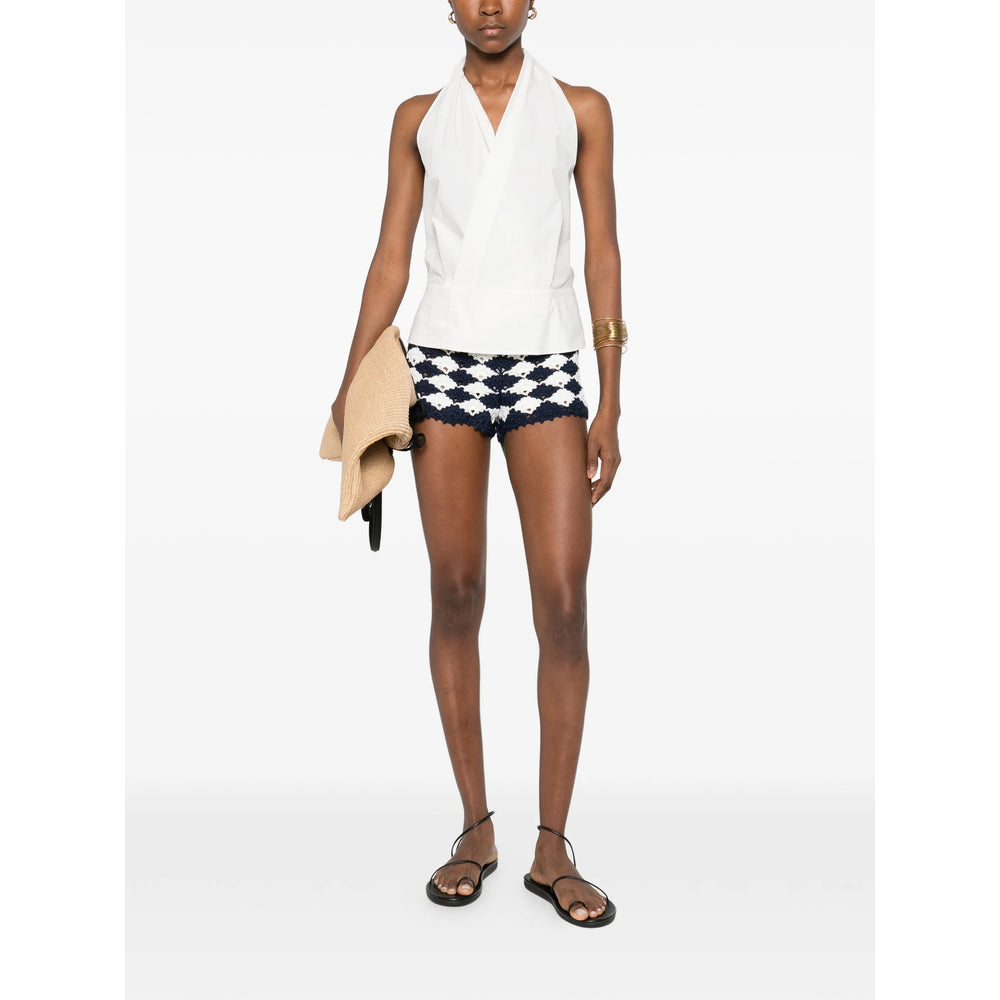 Farm Rio Shorts - Bianco, Blu | ba938f6b3fbba7d199370b4d18a32334e6d495d3