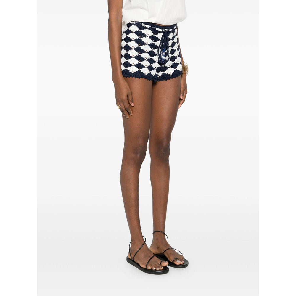 Farm Rio Shorts - Bianco, Blu | 33aab0a5d57a6af2c0419ac0b3734747ffdf7ae9