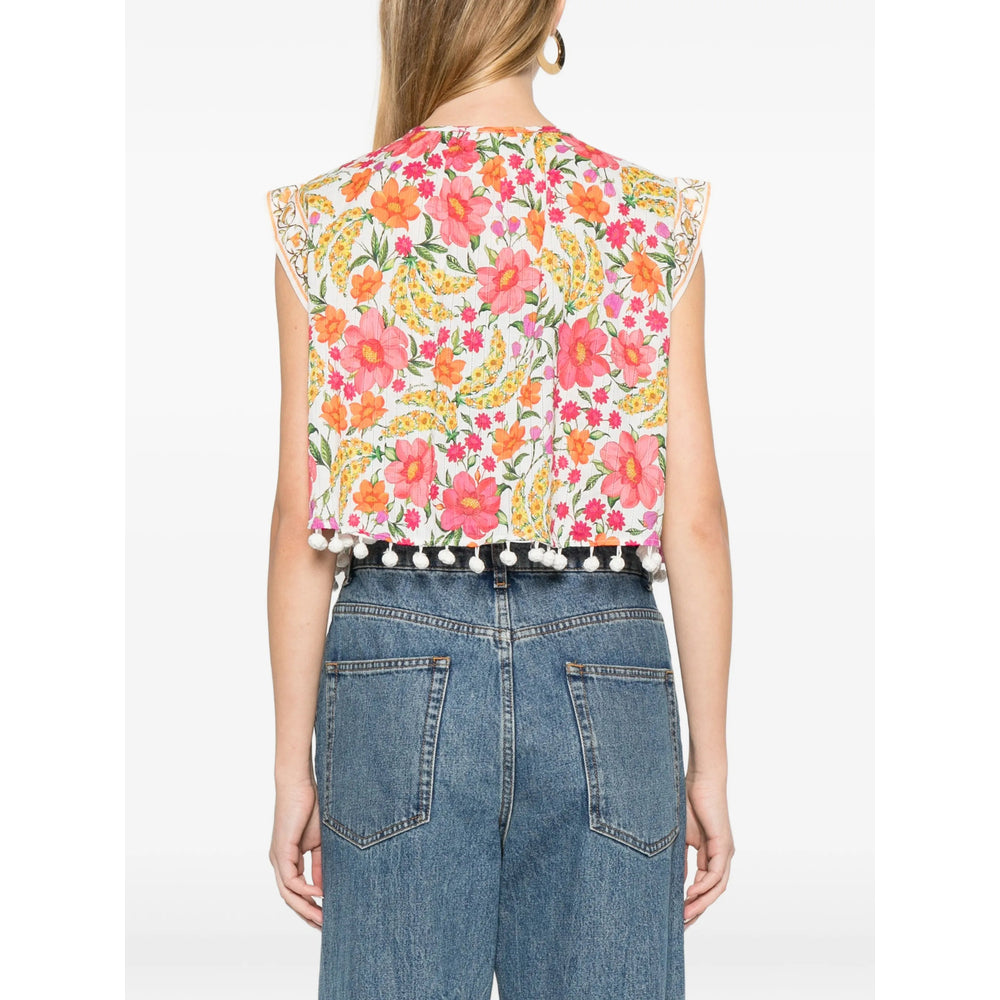 Farm Rio Camicie - Bianco, Rosa | a074cff56131bf544ff4f679dbde6c2d0281650d