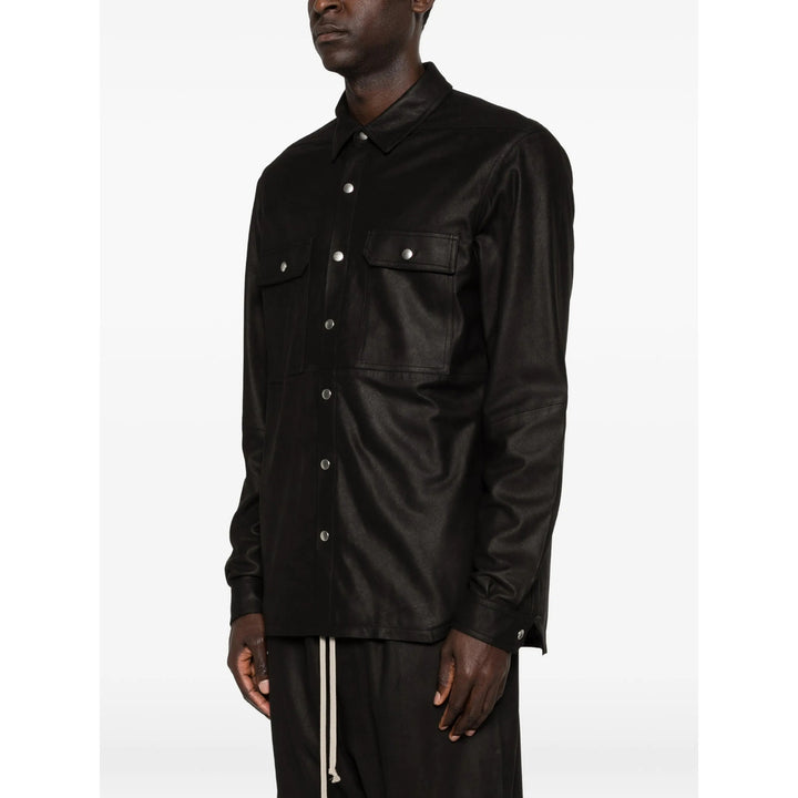 Rick Owens Leather Outerwears - Nero | 08ab1d0797cdf72c52e9a1c28081e476fe864d86