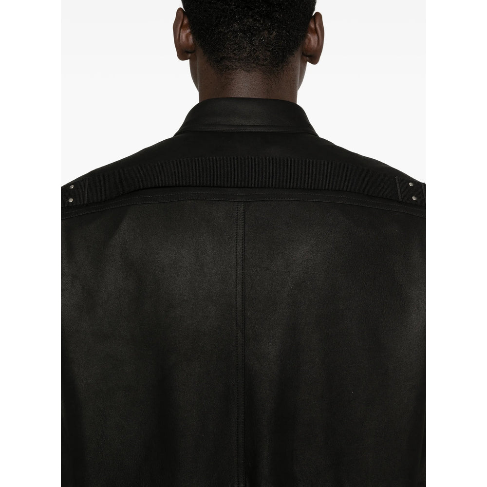 Rick Owens Leather Outerwears - Nero | 7c86009f17b78e1795cc8f3d97b7bd0a7c8e101f