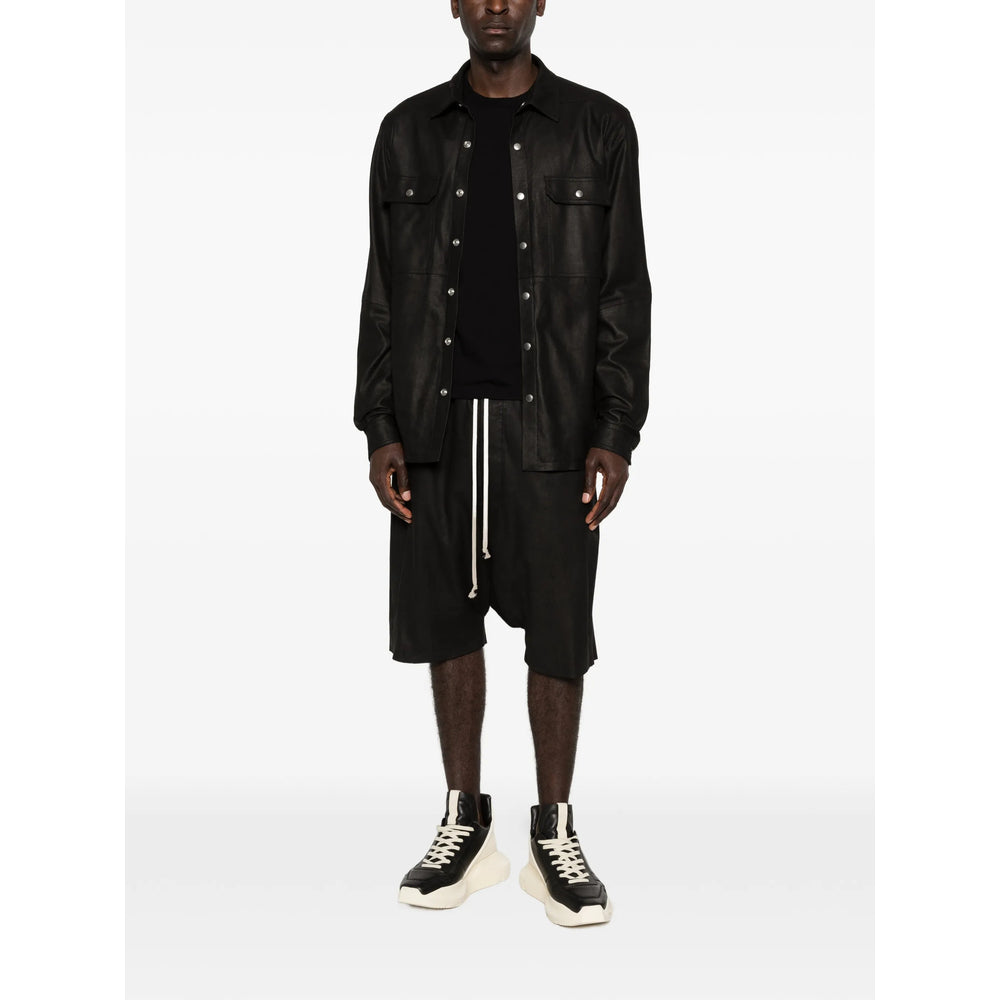 Rick Owens Leather Outerwears - Nero | 2a780976874f1f49a2df854b1e0e298a01bde5ee