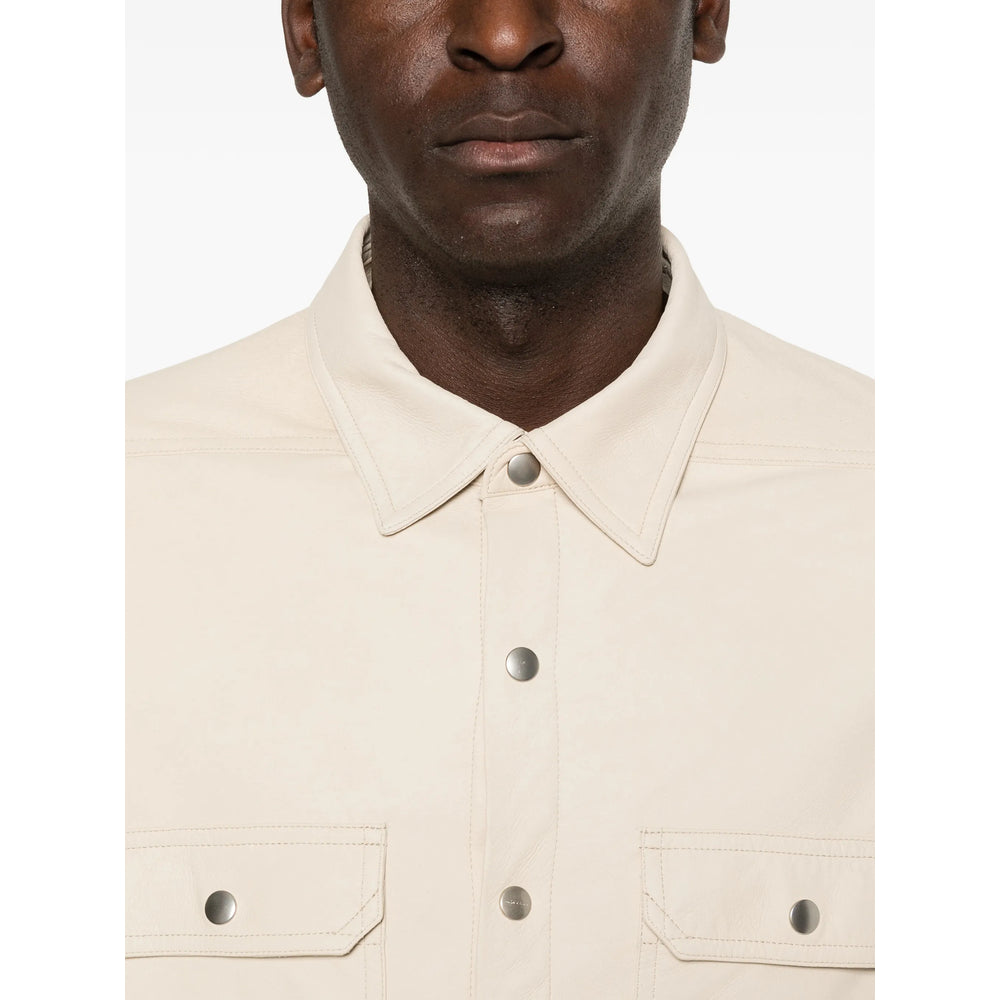 Rick Owens Leather Outerwears - Neutro | d43335368bf69a8f4ca772b4bf3bc6600a6bf6f4