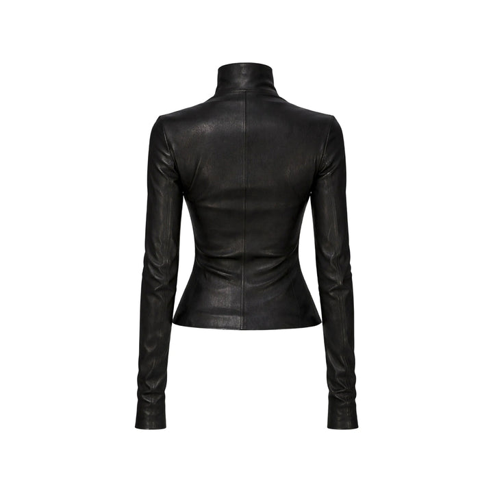 Rick Owens Leather Outerwears - Nero | 8ef706bc98b05999cf97f7bdbb30c160fd11d5c5