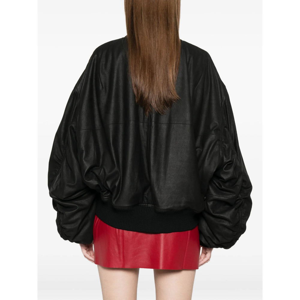 Rick Owens Leather Outerwears - Nero | fc23804f1b120130f34a92d3c3163983a8de678c