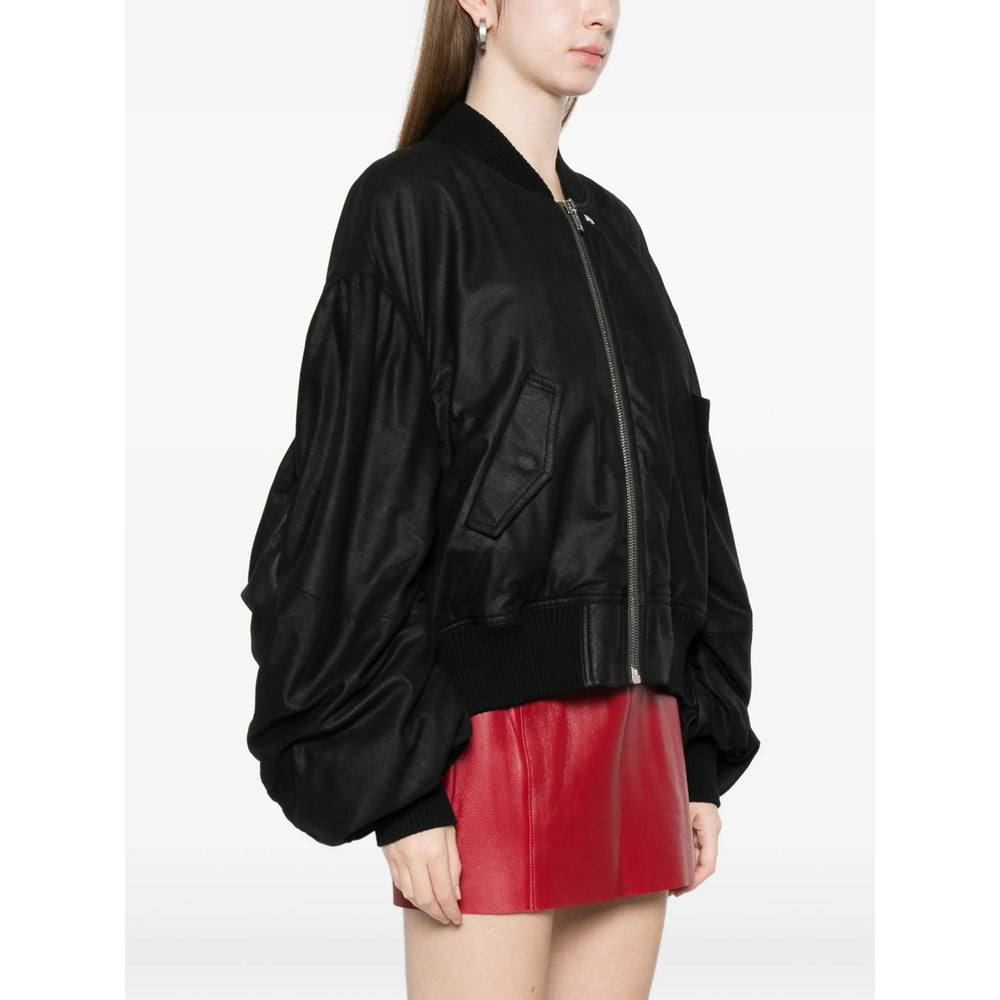 Rick Owens Leather Outerwears - Nero | 9de961facbf35458463c8ed4319554a093b0cc9d