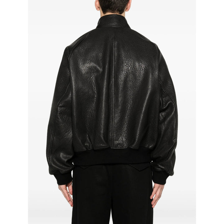 Studio Nicholson Leather Outerwears - Nero | 611c4e424c00bc989769919e257b6e774e9aeb09
