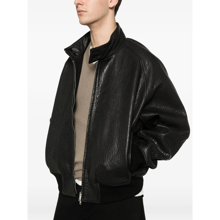 Studio Nicholson Leather Outerwears - Nero | 0fd03ffaa83ea7ad469f5a01766f842cebe62016
