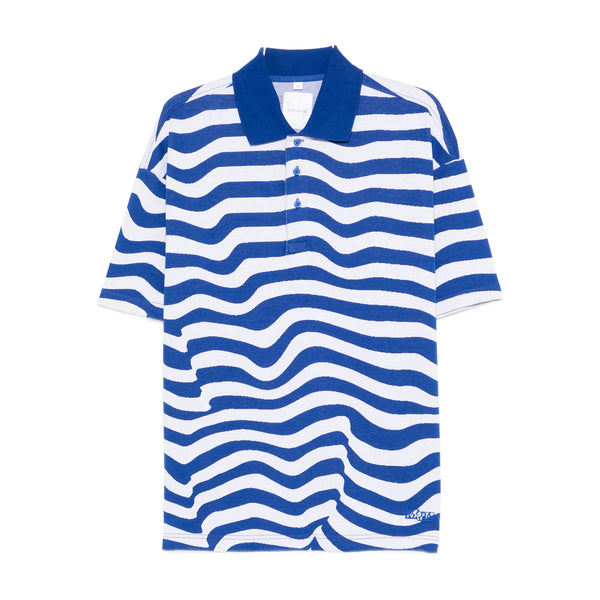 Blaue, weiße Pullover