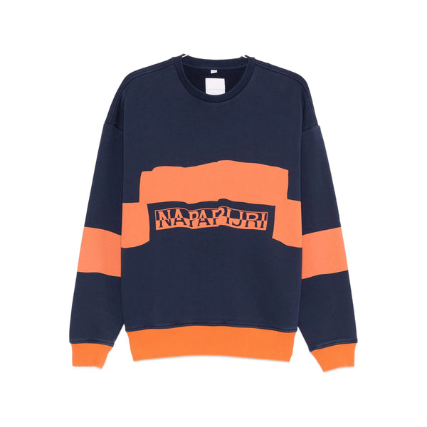 T-Shirt Blau, Orange