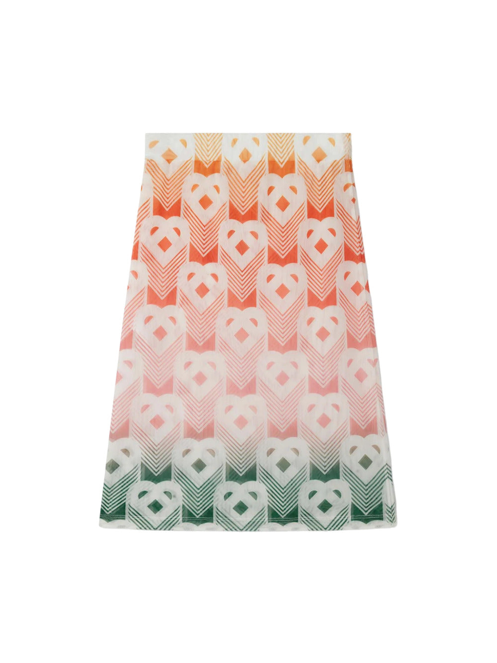 Women`s printed mesh skirt