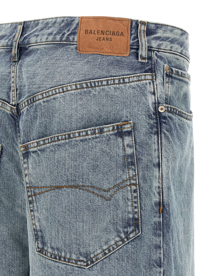 Balenciaga Wide Leg Jeans - Celeste | 27eb2df2622d684db62629ed2c27866615fb28bb