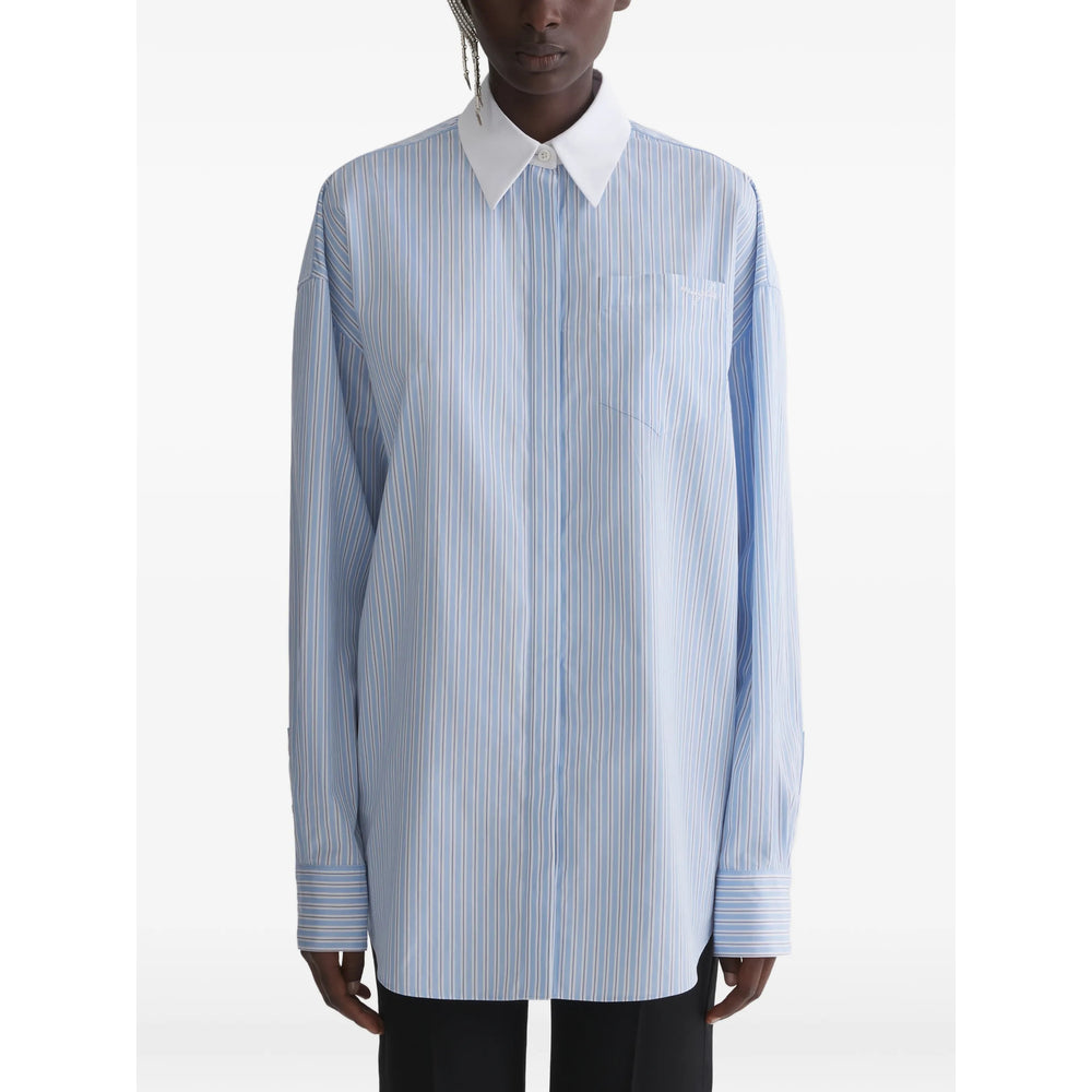Mugler Camicie - Blu, Bianco | 074bf1fe9e2e05ae147445382ba33594ddb25066