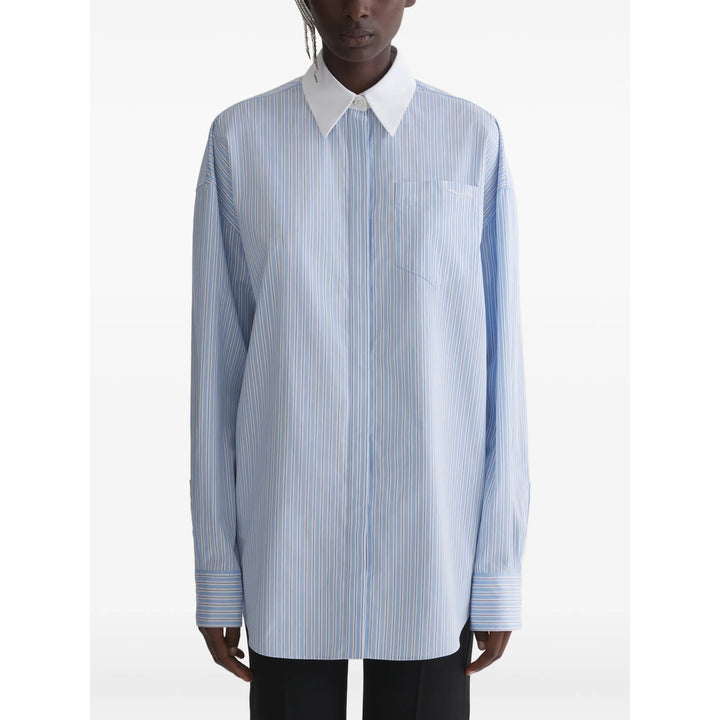 Mugler Camicie - Blu, Bianco | 074bf1fe9e2e05ae147445382ba33594ddb25066