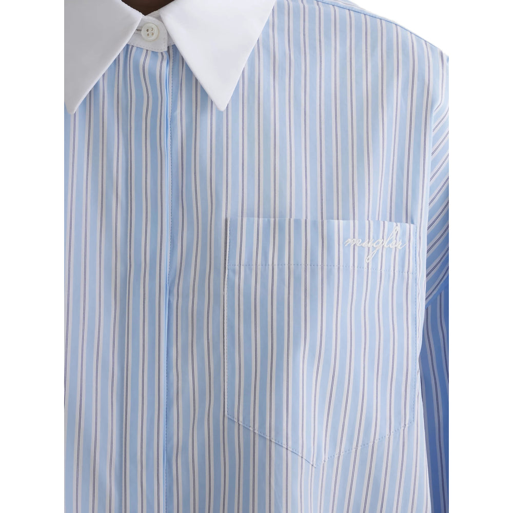 Mugler Camicie - Blu, Bianco | 637214f6c3f2d2dcdf89a2d0e6112fff8d1ae999