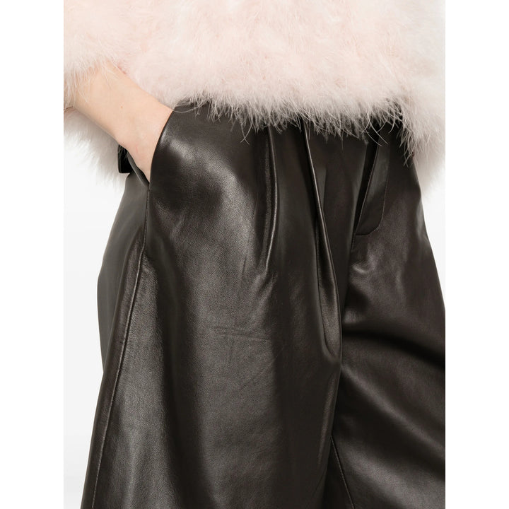 Yves Salomon Shorts - Marrone | dff358f9b1f0017ed216bc7c0e40df8b11bd2009