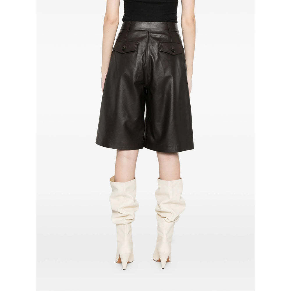 Yves Salomon Shorts - Marrone | 72b3a75e88f729706bb9bd5eaf67a4ee1ea242fe