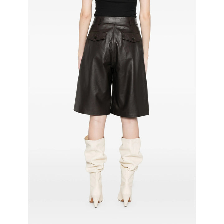 Yves Salomon Shorts - Marrone | 72b3a75e88f729706bb9bd5eaf67a4ee1ea242fe
