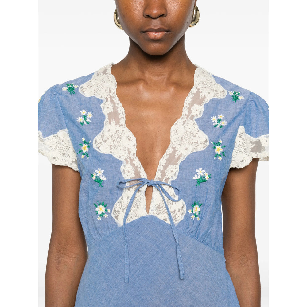 Rixo London Abiti - Blu, Bianco | 974a78d5f24b5458c9b4cafc766faff4a275d8c1