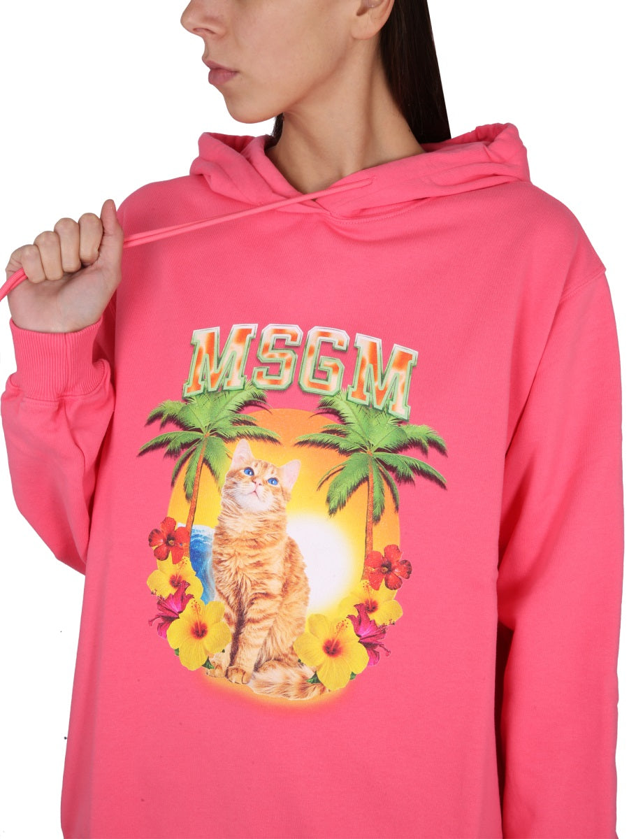MSGM Felpe - Fucsia | Wanan Luxury