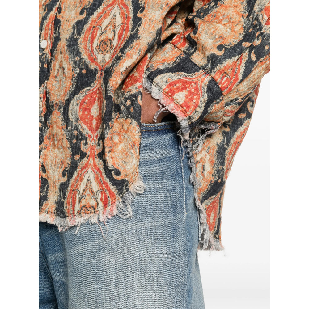 R13 Camicie - Arancione, Nero | 22f59911c39b30fc2371cd3471292adff4df959a
