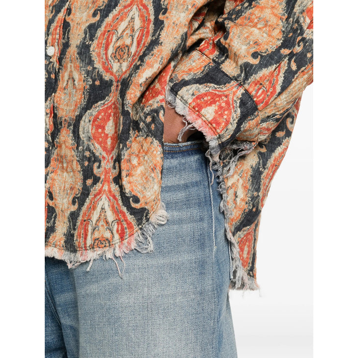 R13 Camicie - Arancione, Nero | 22f59911c39b30fc2371cd3471292adff4df959a
