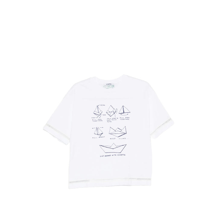 Vivetta T Shirt - Bianco, Blu | 90a4110b86b9df5b54c43bd1c746a72ef118e17a
