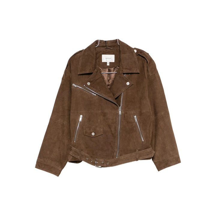 Gestuz Leather Outerwears - Marrone | 9e4d715673a208807a9c27050144e2a2473e1056