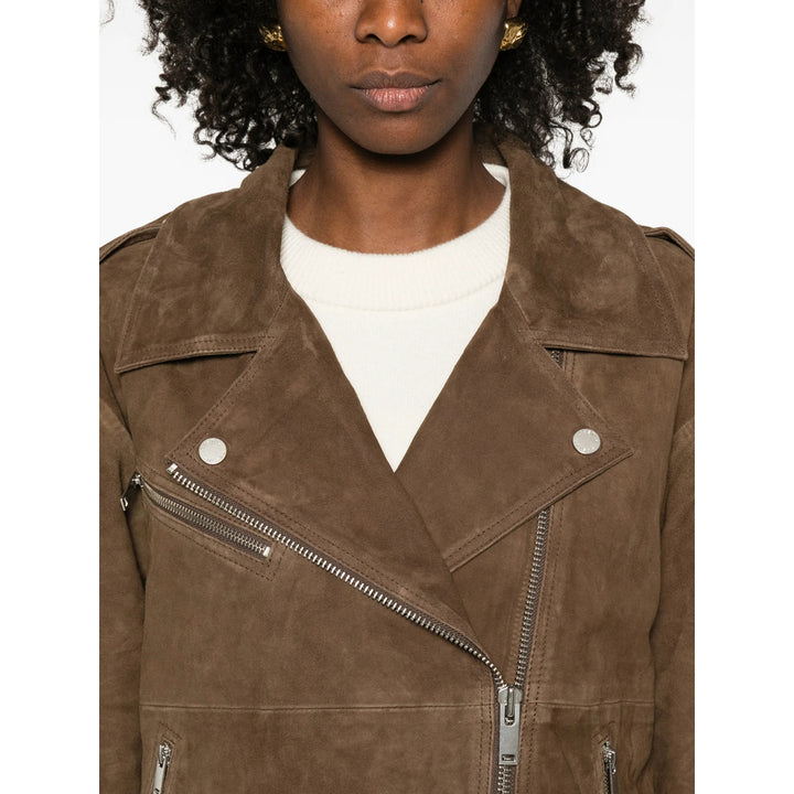 Gestuz Leather Outerwears - Marrone | aac5a3a6d7177d16e410a2272ee591d381f3935d