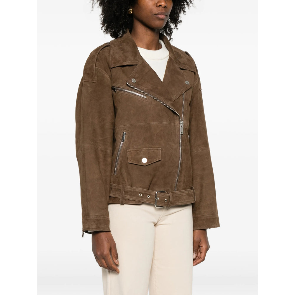 Gestuz Leather Outerwears - Marrone | 87ba1015b6786889fd168ce74e800c6b922a9805