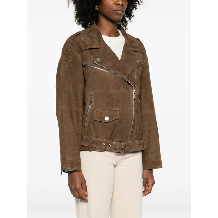 Gestuz Leather Outerwears - Marrone | 87ba1015b6786889fd168ce74e800c6b922a9805