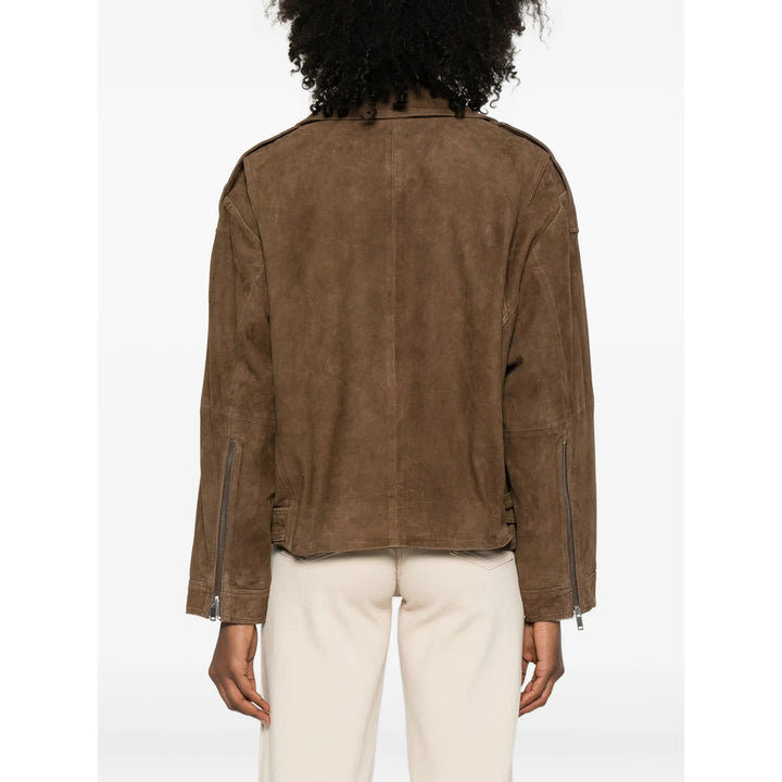 Gestuz Leather Outerwears - Marrone | bda555d991d090796046043941b328bedd8405ff