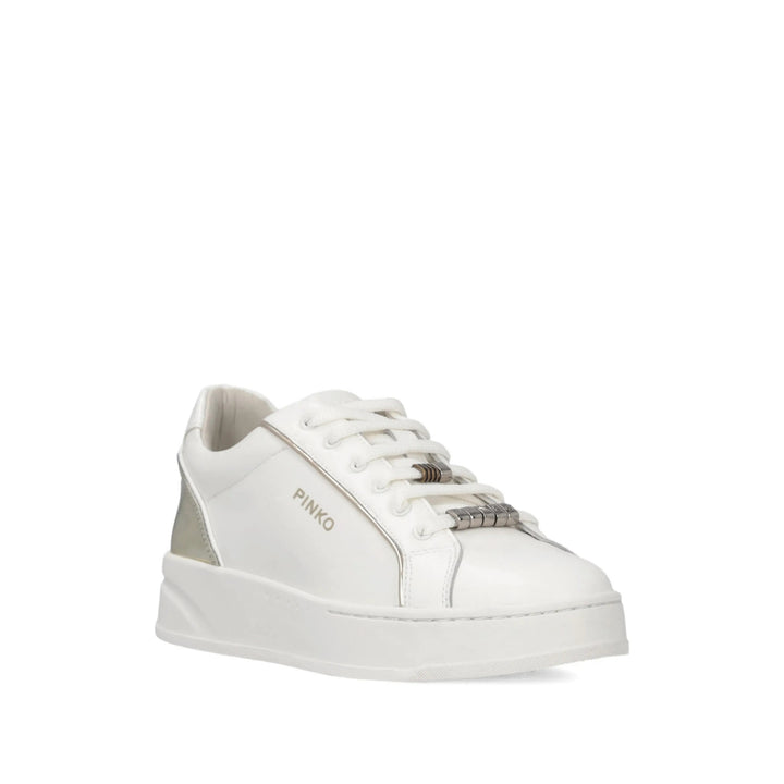 Pinko Sneakers - Bianco, Argento | 8ba86af77ec8a91351e7d474678e513e61502af8