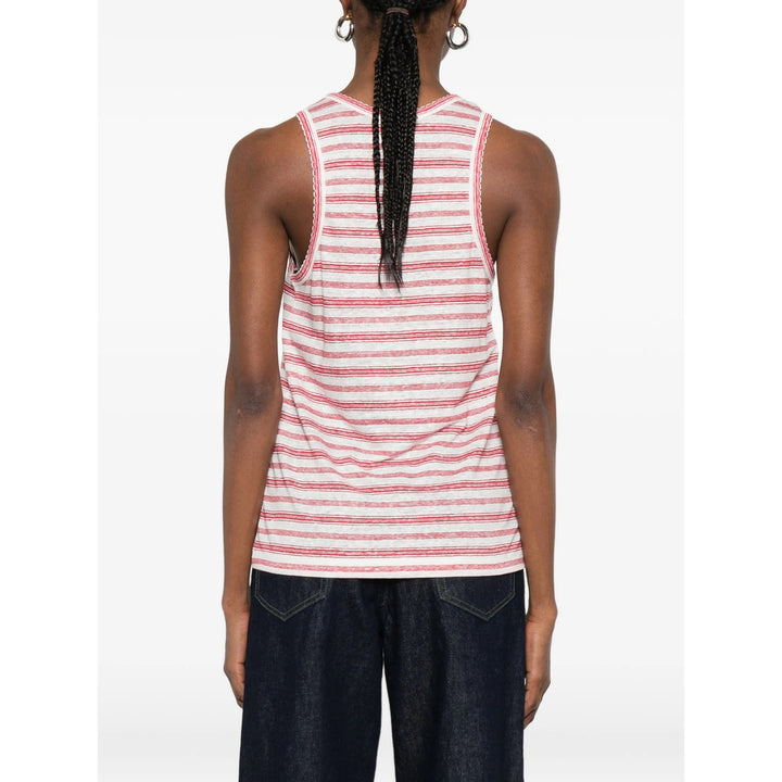 A.P.C. Top - Rosso, Bianco | 4cc6637b12940c069c1ba7d1af39fb573ebc92a9