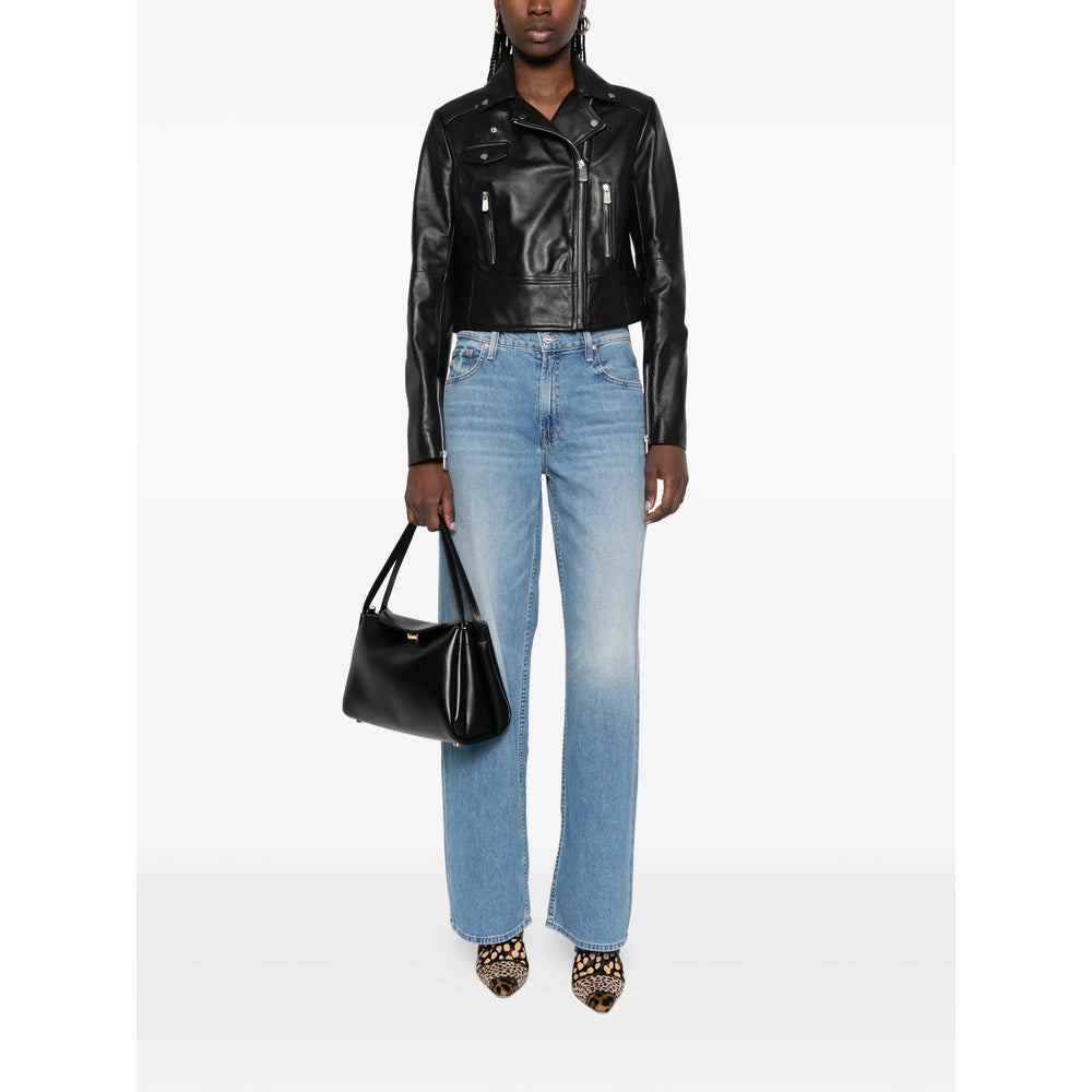 Pinko Leather Outerwears - Nero | 044cd10b128823f54fc5b1b72c2ed81df33c9022